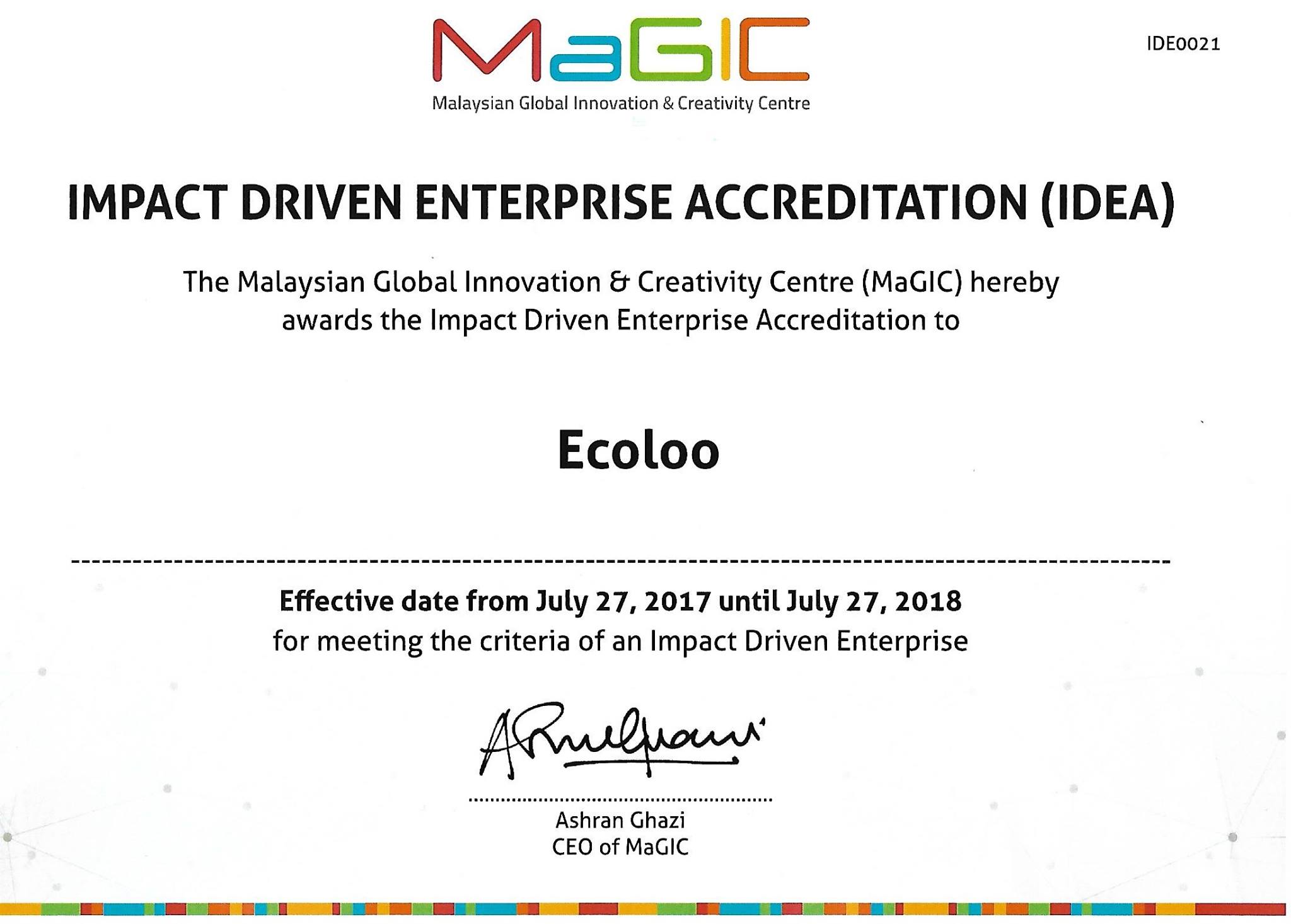 ECOLOO Award: IDEA
